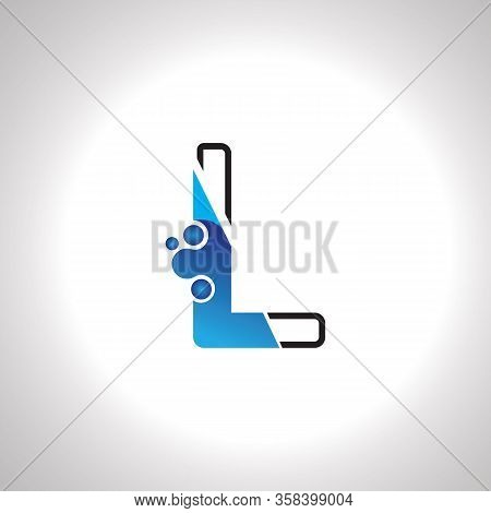 Letter L With Antom Creative Logo Or Symbol Template Design
