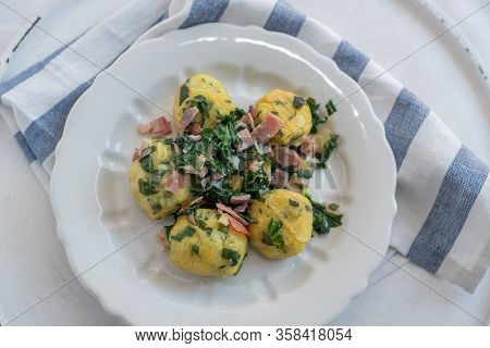 Home Made German Home Made Wild Garlic Dumplings