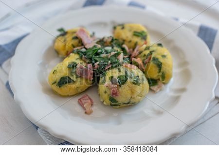 Home Made German Home Made Wild Garlic Dumplings