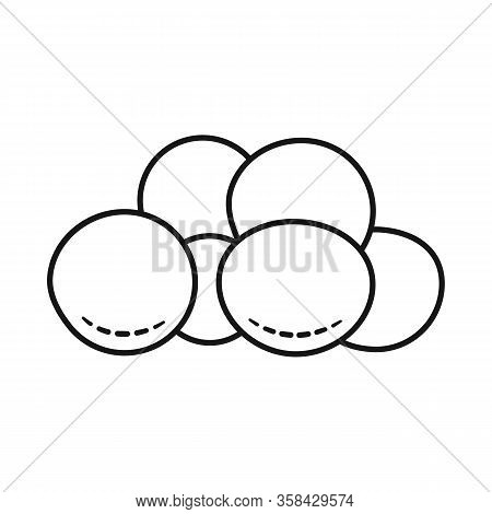 Vector Illustration Of Peanut And Covered Logo. Set Of Peanut And Chocolate Vector Icon For Stock.