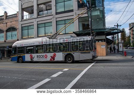 Bus Ridership During The Covid-19 Pandemic Down Significantly.    March 29th 2020 Sunday     Vancouv
