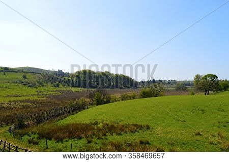 Littleborough Countryside In Rochdale Lancashire Viewed From Hollingworth Lake Country Park