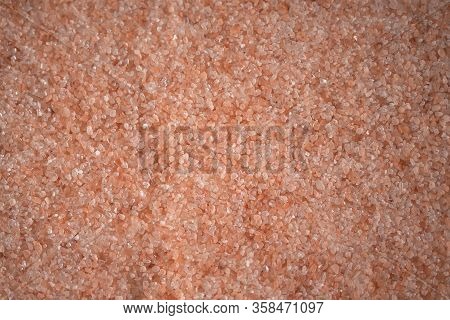 Himalayan Pink Salt For Background. Concept Of Healthy Food, Proper Nutrition