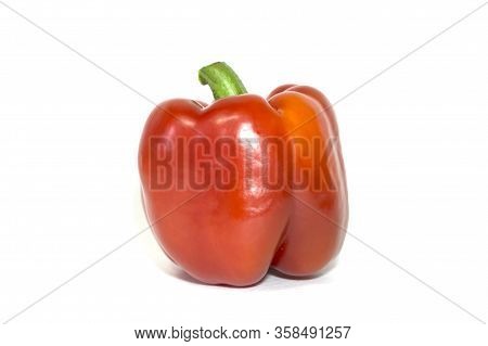 Red Bell Pepper Paprika On A White Background