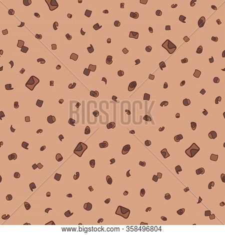 Vector Repeat Pattern With Small Chocolate Shavings