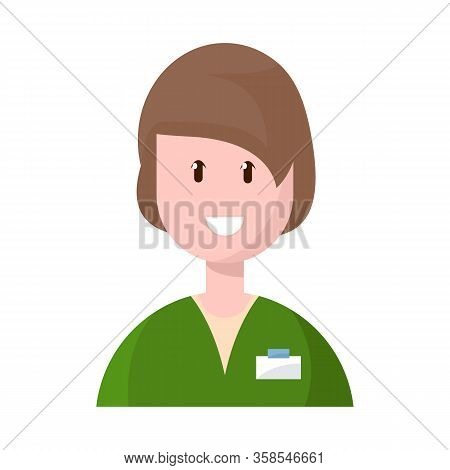 Vector Illustration Of Physician And Druggist Sign. Set Of Physician And Pharmacist Vector Icon For 