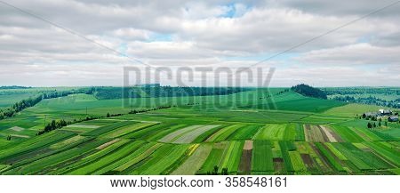 Ukraine, Podgora Village, Ternopil Region, Terebovlya District. Pidhiryan Monastery. View From The M