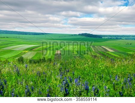 Ukraine, Podgora Village, Ternopil Region, Terebovlya District. Pidhiryan Monastery. View From The M