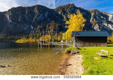 Hallstatter see in Upper Austria, Austria