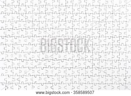 Jigsaw puzzle pattern with many pieces