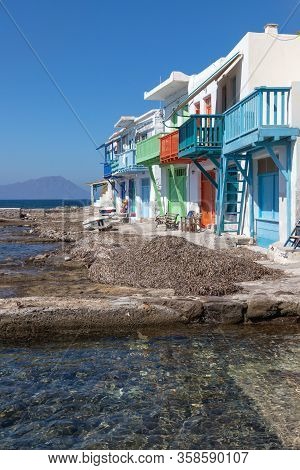 Coloured Houses In Klima Beach