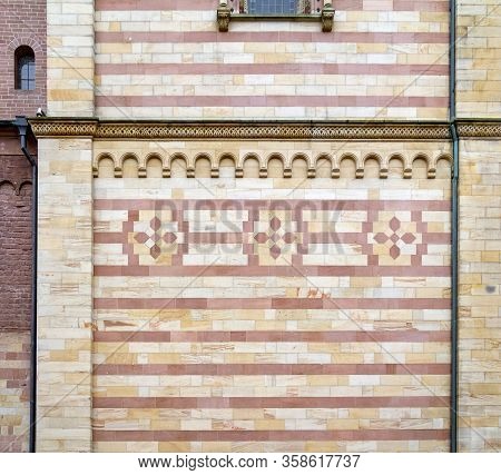 Detail Shot Of The Speyer Cathedral Located In Speyer, Germany