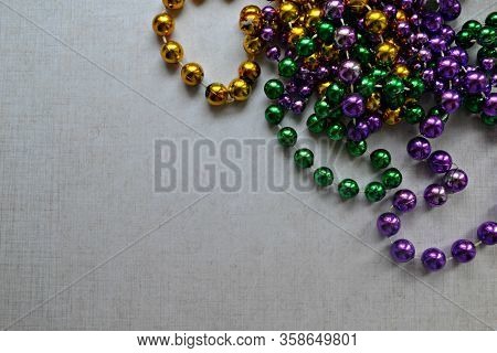 Mardi Gras Traditional Colorful Beads, New Orleans
