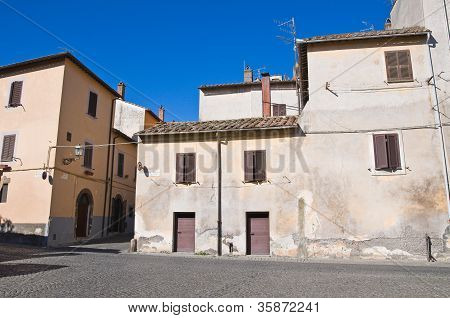 Vicolo. Tuscania. Lazio. Italia.