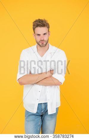 Good Taste In Clothes. Formal Fashion. Formal Style. Clothes Shop. Attractive Man Wear Shirt. Confid
