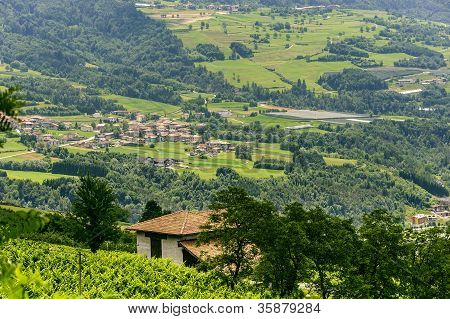 Vista panoramica da Stenico (trento)