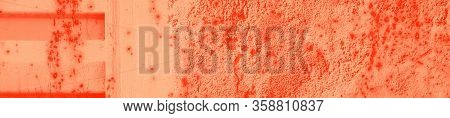Abstract Live Coral Color Background For Design.
