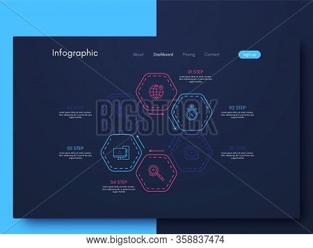 Vector Graphic Infographics. Template For Creating Mobile Applications, Workflow Layout, Diagram, Ba