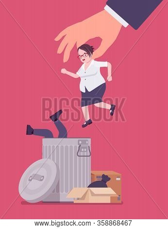 Female Employee Unfair Dismissal, Employment Crisis Losses. Jobless People, Job Market In Massive Ec