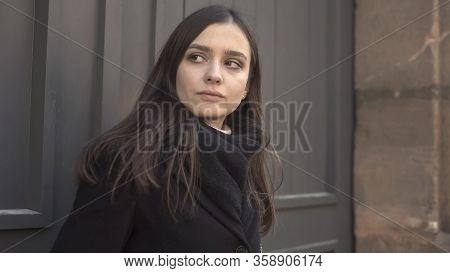 Sad Woman Anxiously Looking Around, Suffering Paranoia, Mental Disorder, Illness
