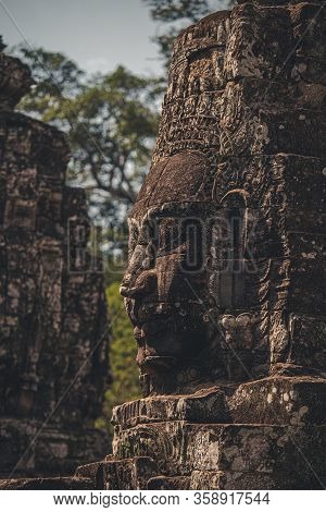 Bayon Temple In Angkor Wat Complex, Cambodia - Photo