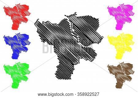 Jelgava City (republic Of Latvia, Administrative Divisions Of Latvia, Republican Cities) Map Vector 
