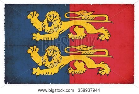 Grunge Flag Manche (france)