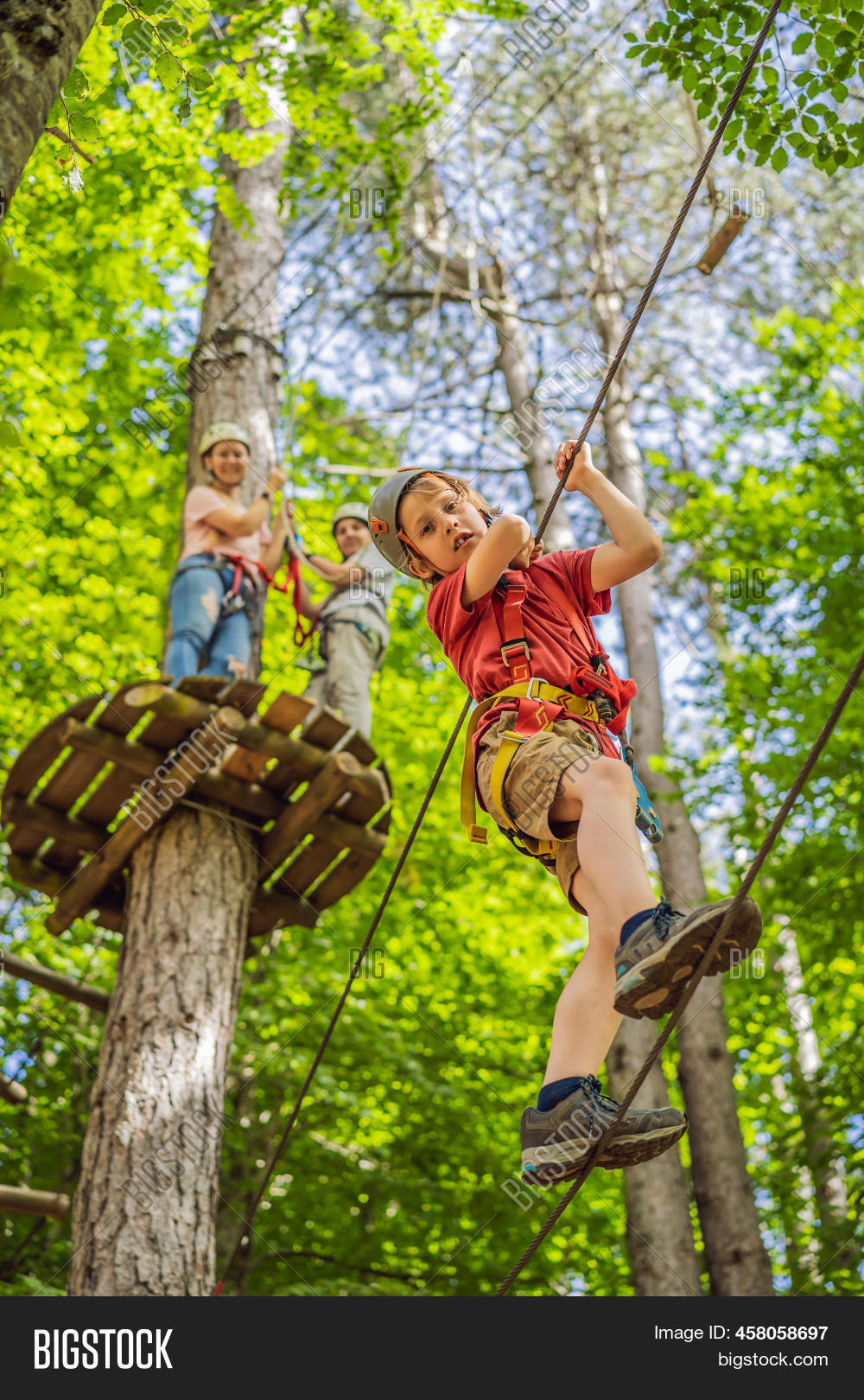 Friends On Ropes Image & Photo (Free Trial) | Bigstock