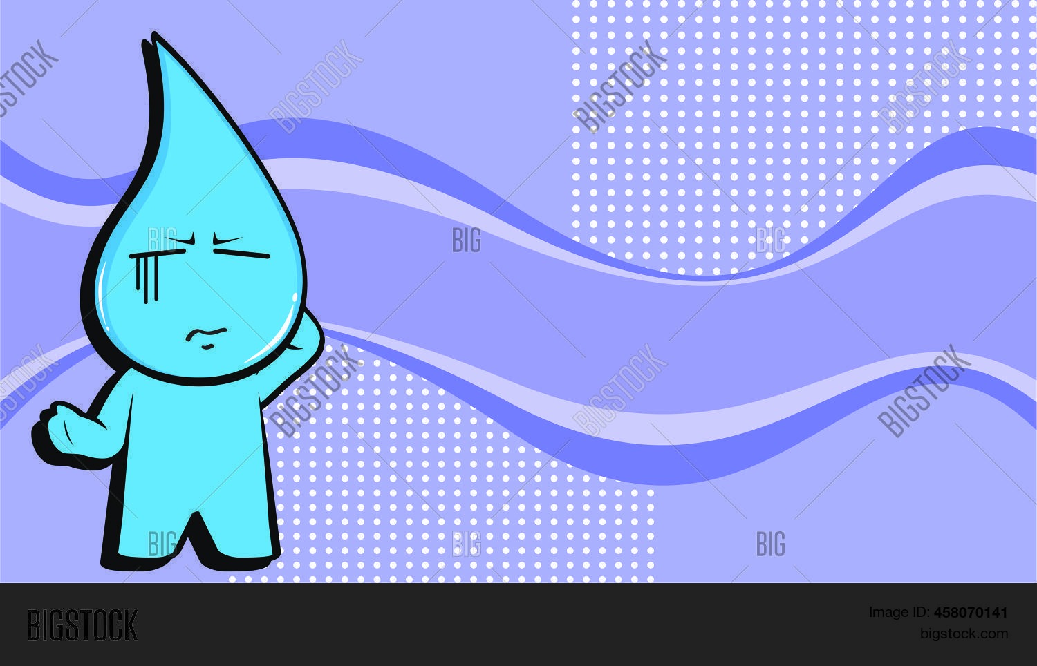 Funny Water Drop Vector & Photo (Free Trial) Bigstock