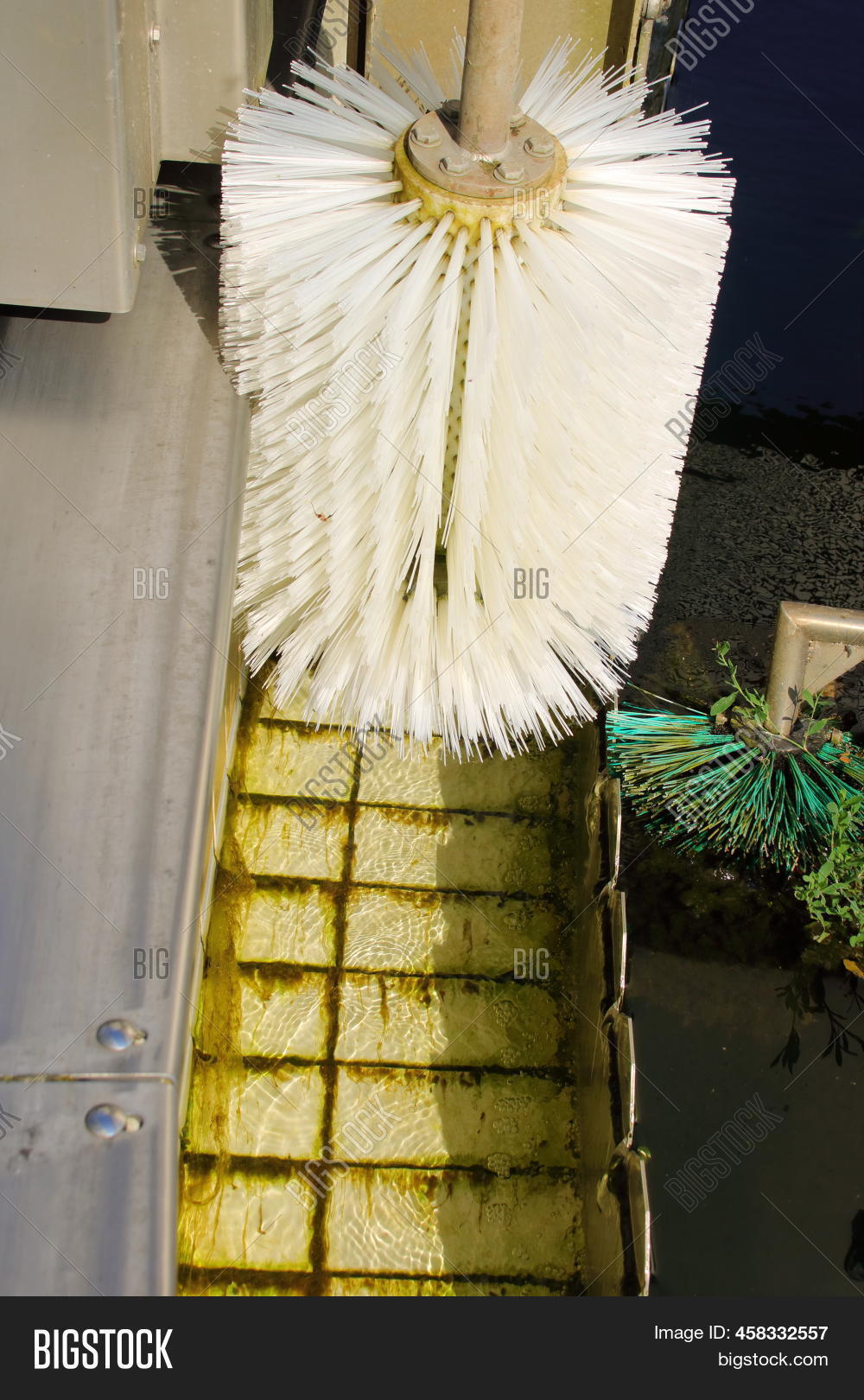 Brush Cleaning Gutter Image & Photo (Free Trial) Bigstock