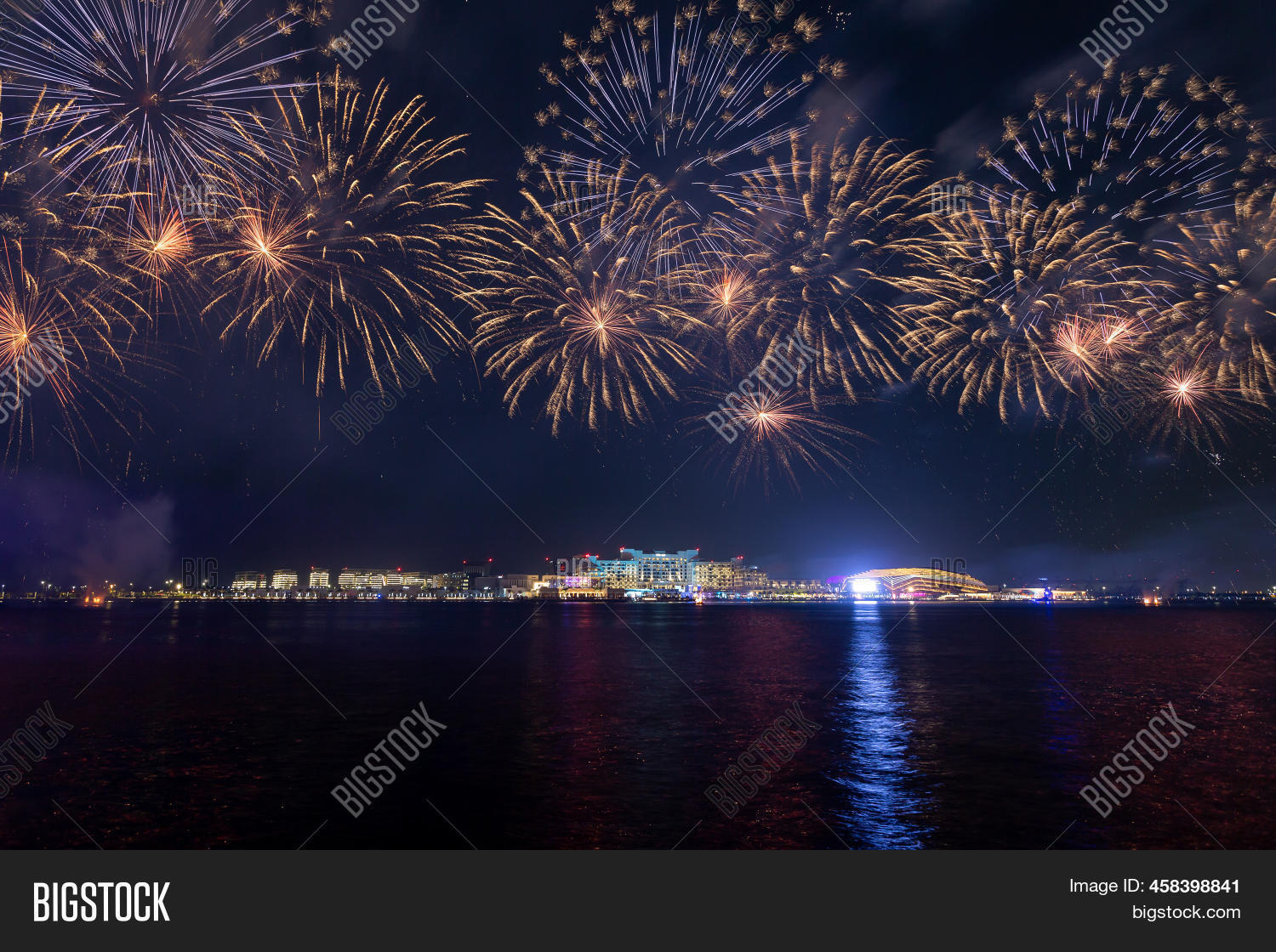 Fireworks Yas Bay Image & Photo (Free Trial) Bigstock