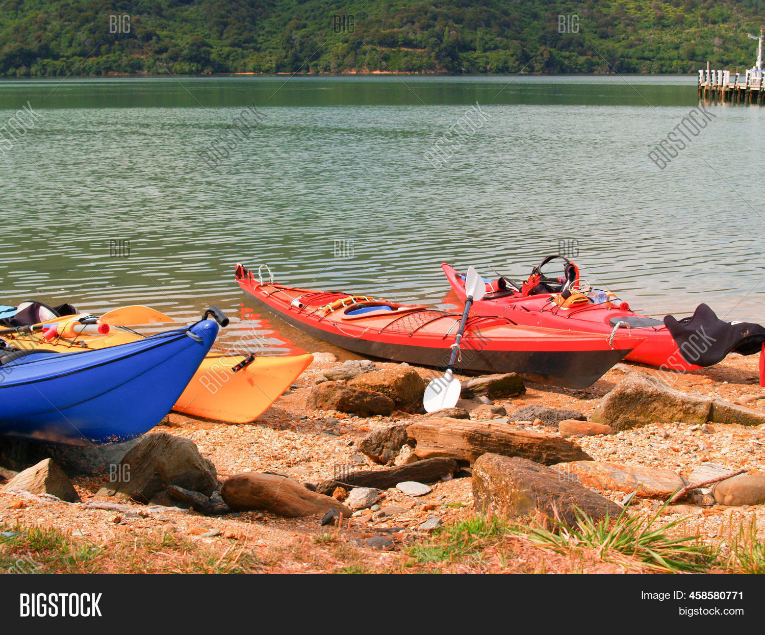 Kayaks Left On Beach Image & Photo (Free Trial) Bigstock
