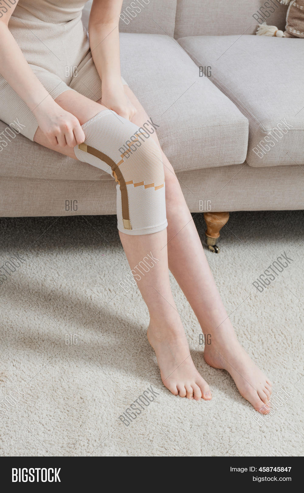 Knee Support Brace On Image & Photo (Free Trial) Bigstock
