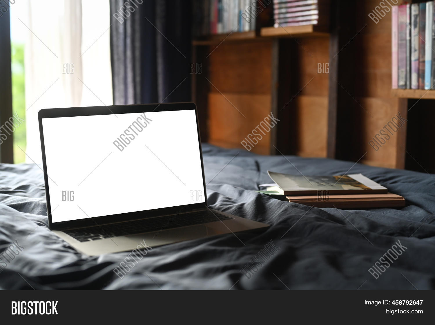 Laptop Books Image & Photo (Free Trial) Bigstock
