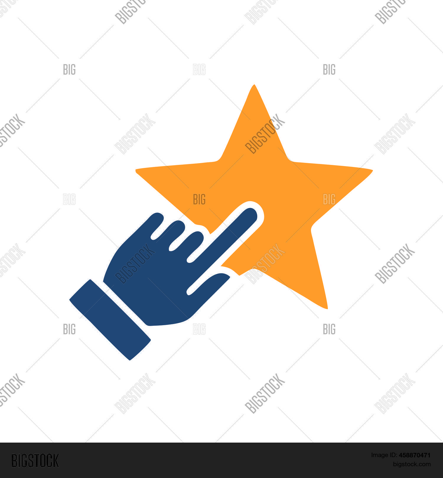 Hand Star Vector Vector & Photo (Free Trial) | Bigstock