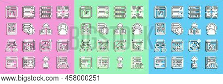 Set Line Server, Data, Web Hosting, Broken File, Social Network, Network Cloud Connection, File Miss