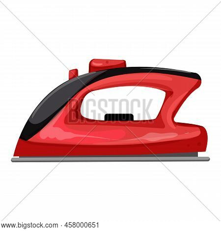 Clothers Iron Laundry Cartoon. Clothers Iron Laundry Sign. Isolated Symbol Vector Illustration