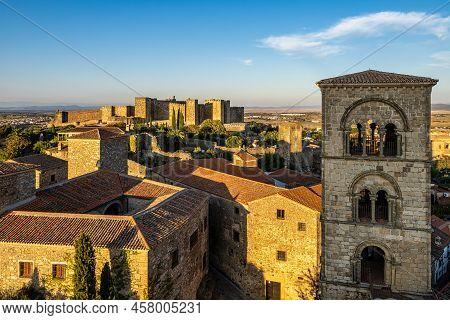 Trujillo Castle. Former Arab Alcazaba Intrujillo, Province Caceres. Extramadura Region In Spain