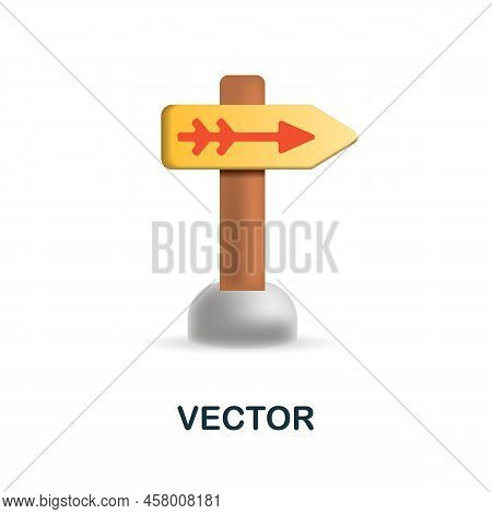 Vector Icon In 3d. Colored Illustration From Creative Package Collection. Creative Vector Icon For W