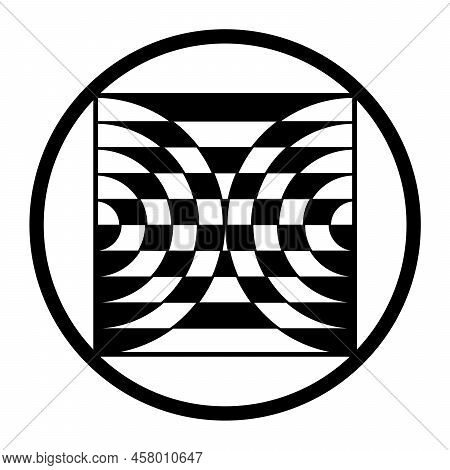 Two World Split. The Divided World, Symbol In A Crop Circle Pattern, Found Near Micheldever, Hampshi