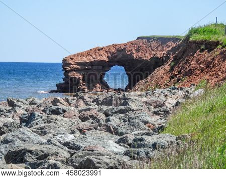 Cavendish Cliffs On Prince Edward Islands In Canada