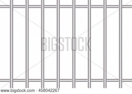 Steel Fence Bars. Vector Illustration. Stock Image.