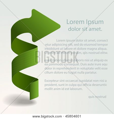 Vector illustration of 3d arrow design