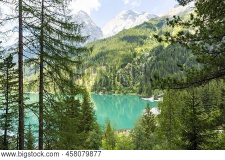 Lake Antholz, A Beautiful Lake In South Tyrol
