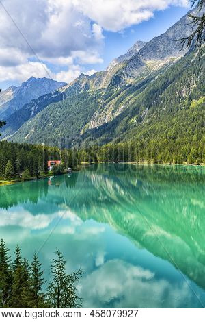 Lake Antholz, A Beautiful Lake In South Tyrol