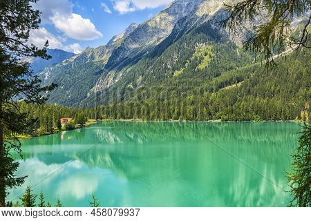 Lake Antholz, A Beautiful Lake In South Tyrol