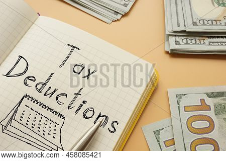 Tax Deductions Are Shown Using A Text