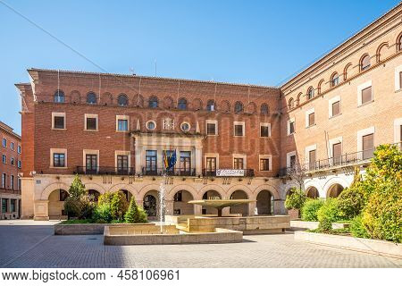 Teruel,spain - May 29,2022 - At The San Juan Square In Teruel Town. Teruel Is A City In Aragon, Loca