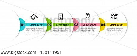 Set Line Dollar Rate Decrease, Mobile Stock Trading, Drop Crude Oil Price And Burning Dollar Bill. B