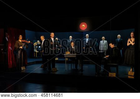 Eskisehir, Turkey - July 06, 2022: Yilmaz Buyukersen Wax Sculpture Museum
